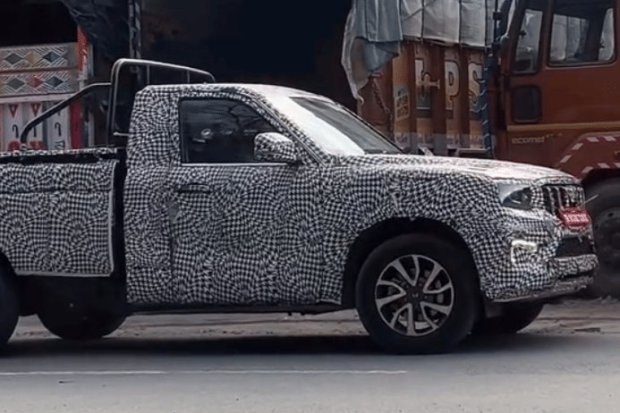 Mahindra Scorpio N pickup truck spotted testing in India